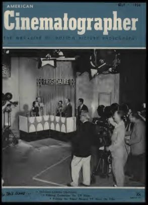American Cinematographer - July 1956 Cover